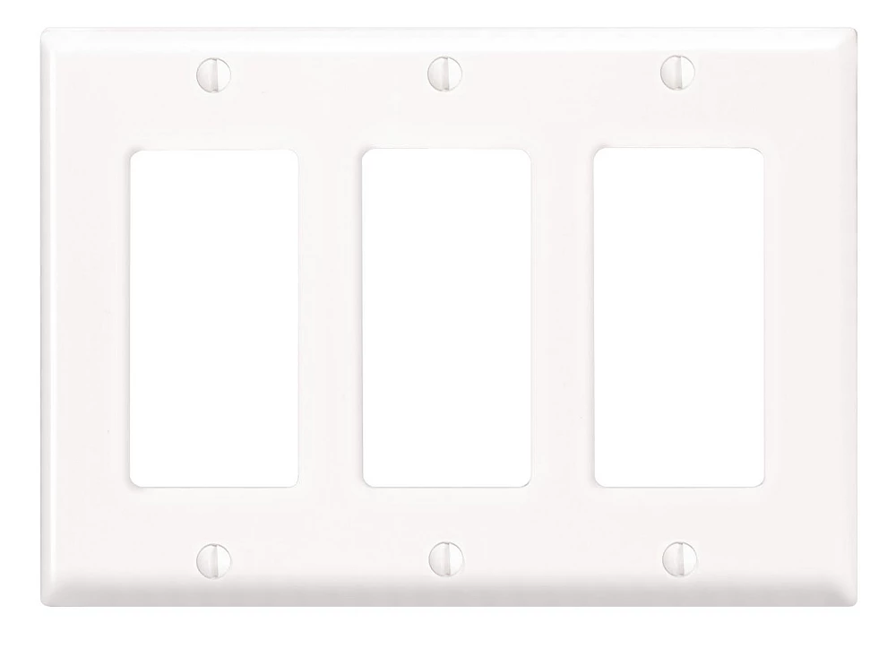 Decora Wall Plate 3 Gang White - What Is A Decora Wall Plate
